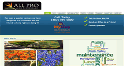 Desktop Screenshot of aaaprolawncare.com