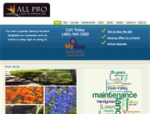 Tablet Screenshot of aaaprolawncare.com